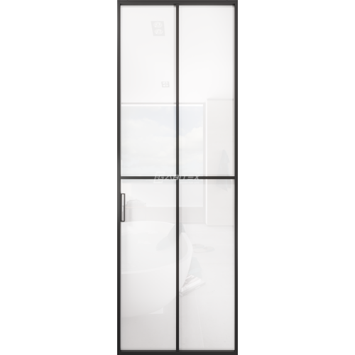 Дверь алюминиевая GABITEX 10 BIANCO│BLACK EDITION