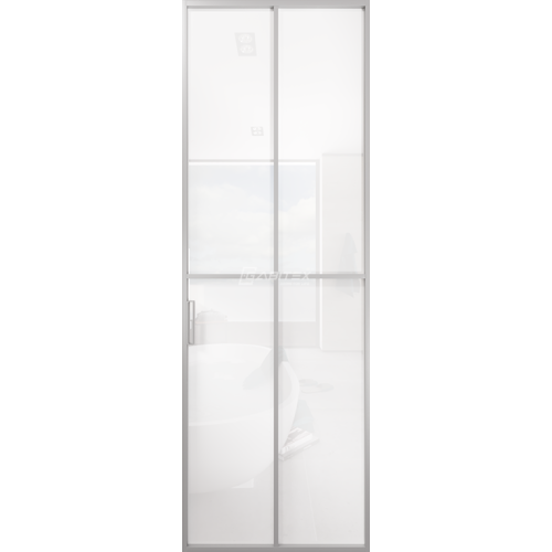 Дверь алюминиевая GABITEX 10 BIANCO│CHROME MATT