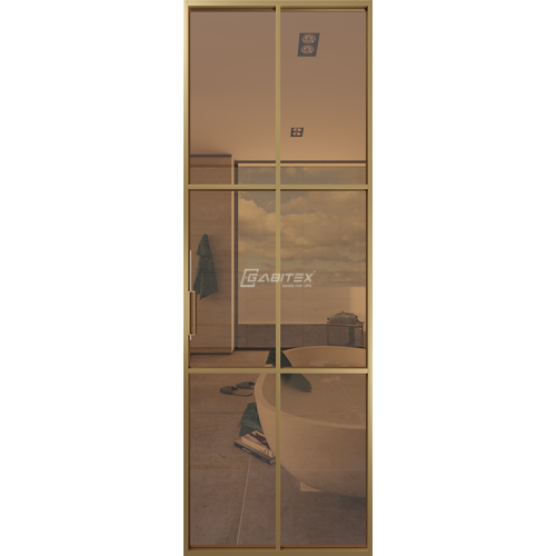 Дверь алюминиевая GABITEX 11 BRONZE│GOLD MATT