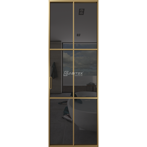 Дверь алюминиевая GABITEX 11 GREY│GOLD MATT