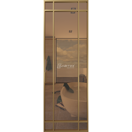 Дверь алюминиевая GABITEX 14 BRONZE│GOLD MATT