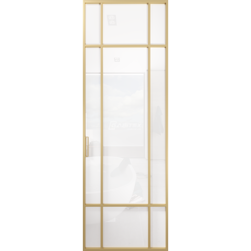Дверь алюминиевая GABITEX 16 BIANCO│GOLD MATT