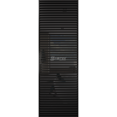 Дверь алюминиевая GABITEX 18 GREY│BLACK EDITION