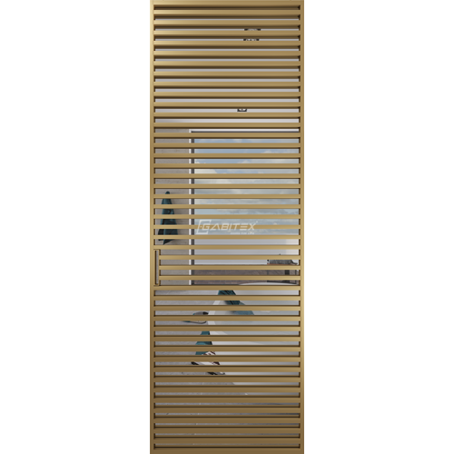 Дверь алюминиевая GABITEX 18 TRANSPARENT CLEAR│GOLD MATT