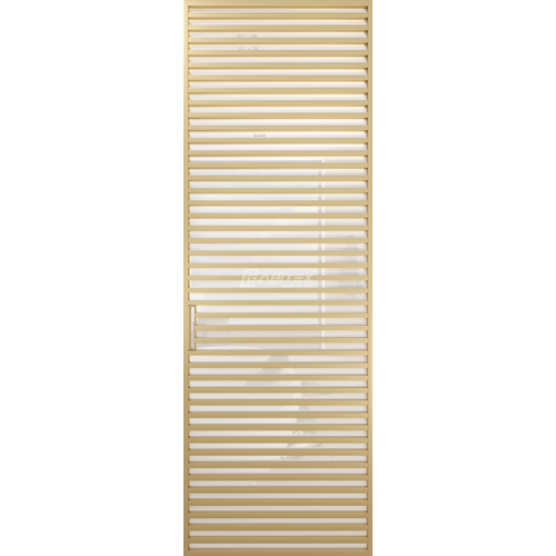 Дверь алюминиевая GABITEX 18 BIANCO│GOLD MATT