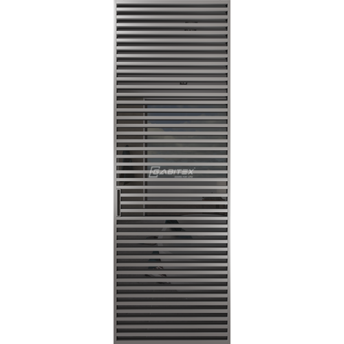 Дверь алюминиевая GABITEX 18 GREY│CHROME MATT