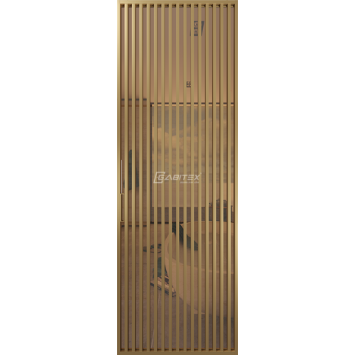 Дверь алюминиевая GABITEX 19 BRONZE│GOLD MATT