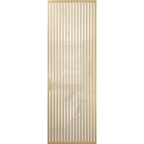 Дверь алюминиевая GABITEX 19 BIANCO│GOLD MATT