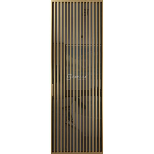 Дверь алюминиевая GABITEX 19 GREY│GOLD MATT
