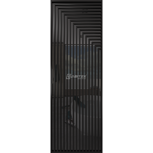 Дверь алюминиевая GABITEX 20 GREY│BLACK EDITION