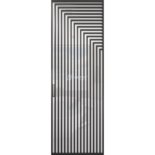Дверь алюминиевая GABITEX 20 BIANCO│BLACK EDITION