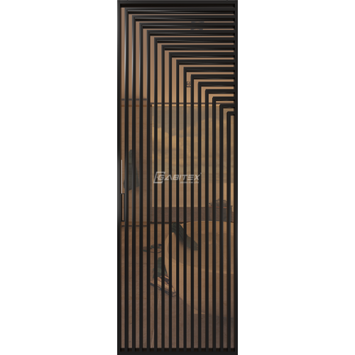 Дверь алюминиевая GABITEX 20 BRONZE│BLACK EDITION