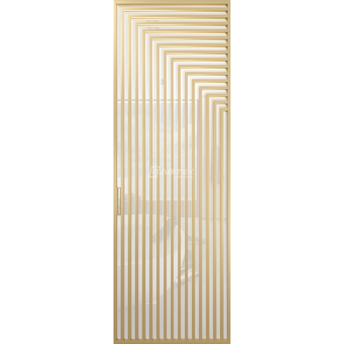 Дверь алюминиевая GABITEX 20 BIANCO│GOLD MATT