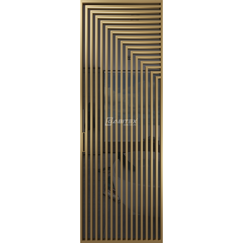 Дверь алюминиевая GABITEX 20 GREY│GOLD MATT