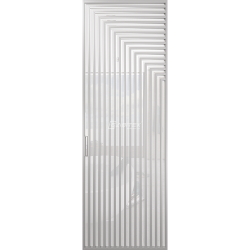 Дверь алюминиевая GABITEX 20 BIANCO│CHROME MATT