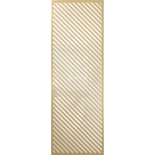 Дверь алюминиевая GABITEX 21 BIANCO│GOLD MATT