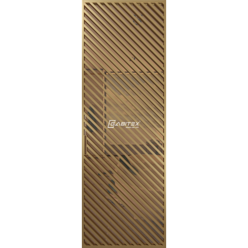 Дверь алюминиевая GABITEX 21 BRONZE│GOLD MATT