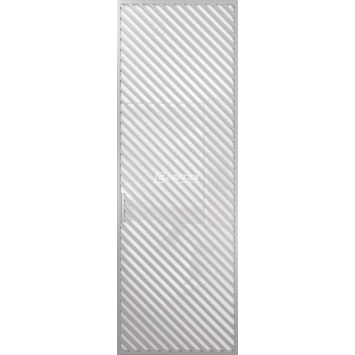 Дверь алюминиевая GABITEX 21 BIANCO│CHROME MATT