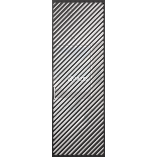 Дверь алюминиевая GABITEX 22 BIANCO│BLACK EDITION
