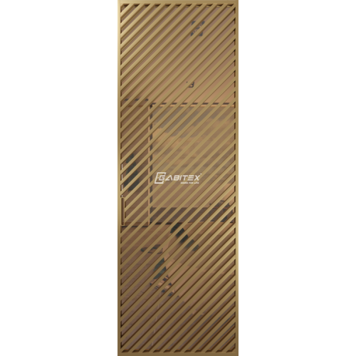 Дверь алюминиевая GABITEX 22 BRONZE│GOLD MATT