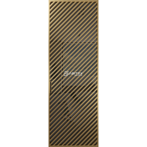 Дверь алюминиевая GABITEX 22 GREY│GOLD MATT