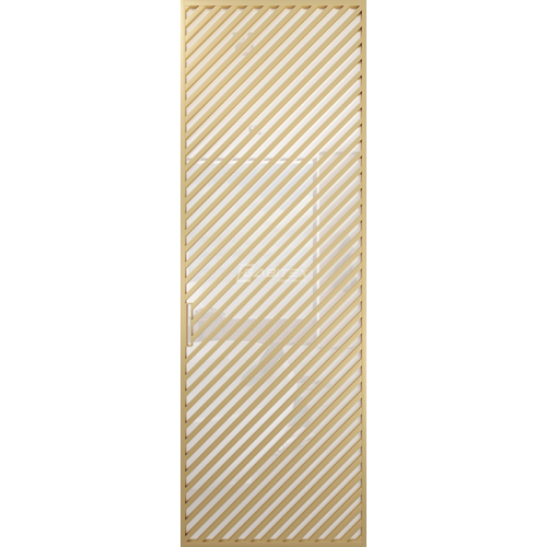 Дверь алюминиевая GABITEX 22 BIANCO│GOLD MATT