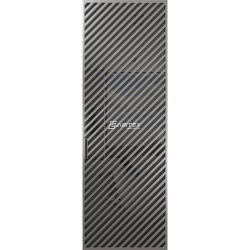 Дверь алюминиевая GABITEX 22 GREY│CHROME MATT