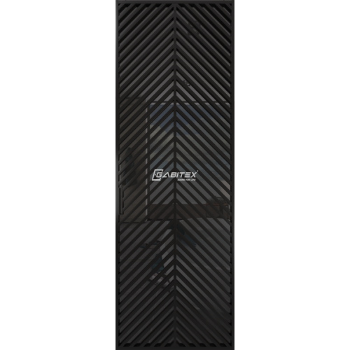 Дверь алюминиевая GABITEX 23 GREY│BLACK EDITION