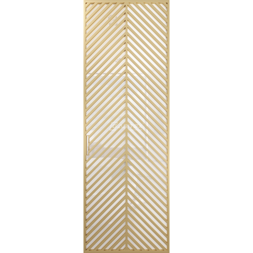Дверь алюминиевая GABITEX 23 BIANCO│GOLD MATT