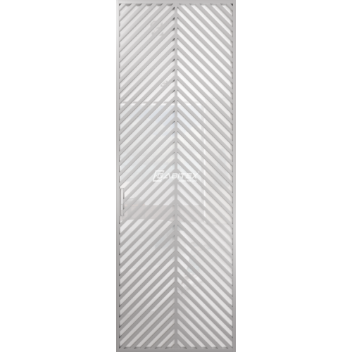 Дверь алюминиевая GABITEX 23 BIANCO│CHROME MATT