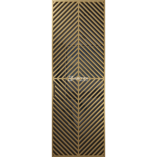 Дверь алюминиевая GABITEX 24 GREY│GOLD MATT