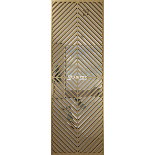 Дверь алюминиевая GABITEX 24 TRANSPARENT CLEAR│GOLD MATT