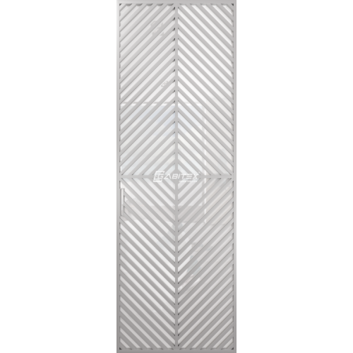 Дверь алюминиевая GABITEX 24 BIANCO│CHROME MATT