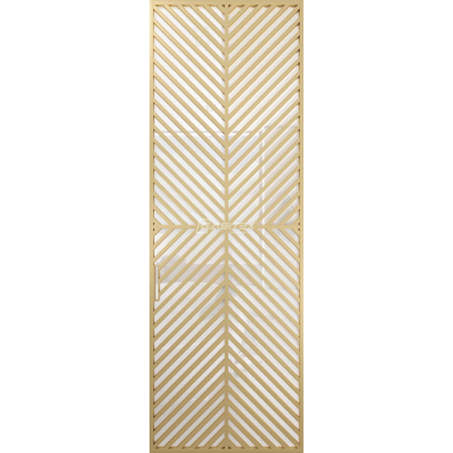 Дверь алюминиевая GABITEX 25 BIANCO│GOLD MATT