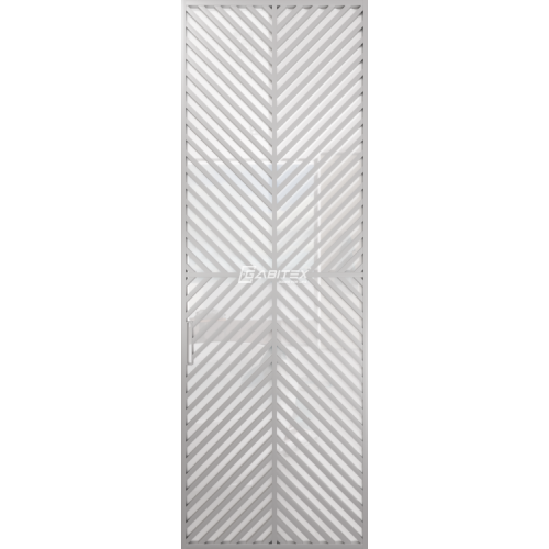 Дверь алюминиевая GABITEX 25 BIANCO│CHROME MATT