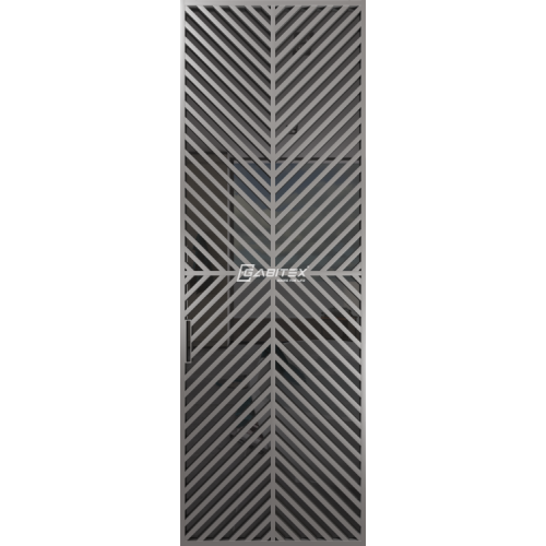 Дверь алюминиевая GABITEX 25 GREY│CHROME MATT