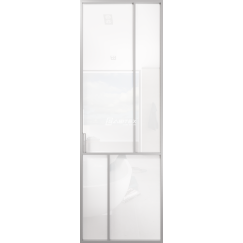 Дверь алюминиевая GABITEX 26 BIANCO│CHROME MATT