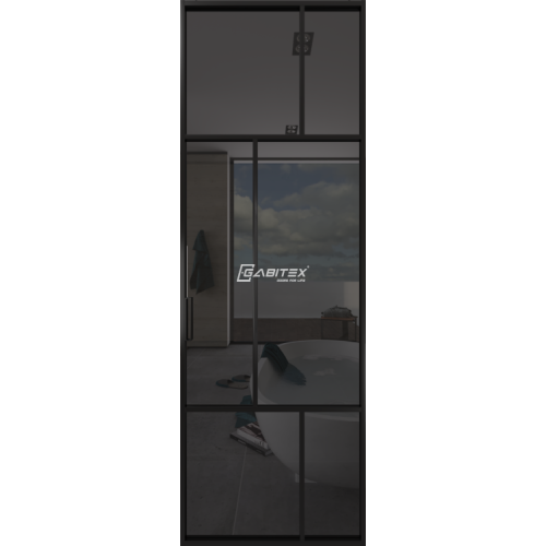 Дверь алюминиевая GABITEX 27 GREY│BLACK EDITION