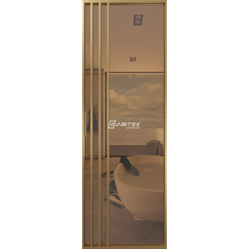 Дверь алюминиевая GABITEX 29 BRONZE│GOLD MATT