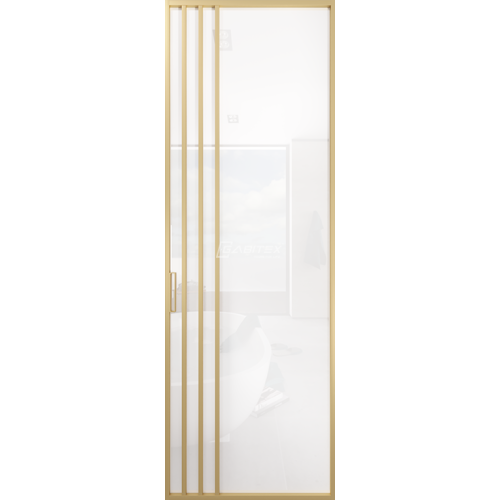 Дверь алюминиевая GABITEX 29 BIANCO│GOLD MATT