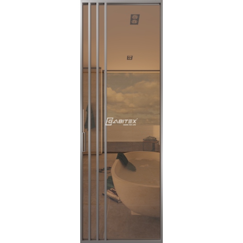 Дверь алюминиевая GABITEX 29 BRONZE│CHROME MATT