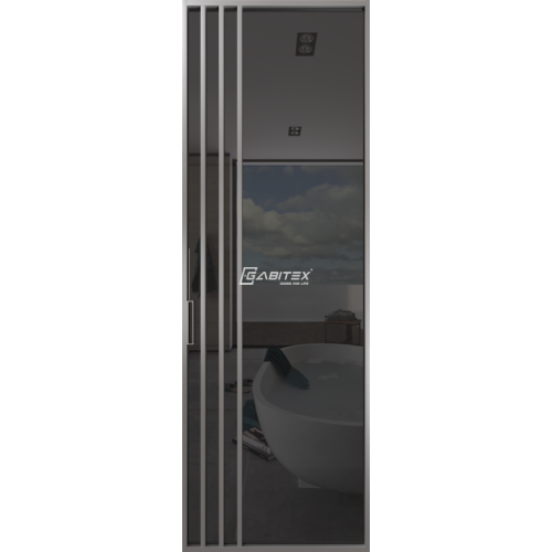 Дверь алюминиевая GABITEX 29 GREY│CHROME MATT