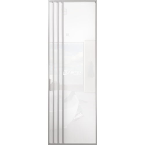 Дверь алюминиевая GABITEX 29 BIANCO│CHROME MATT