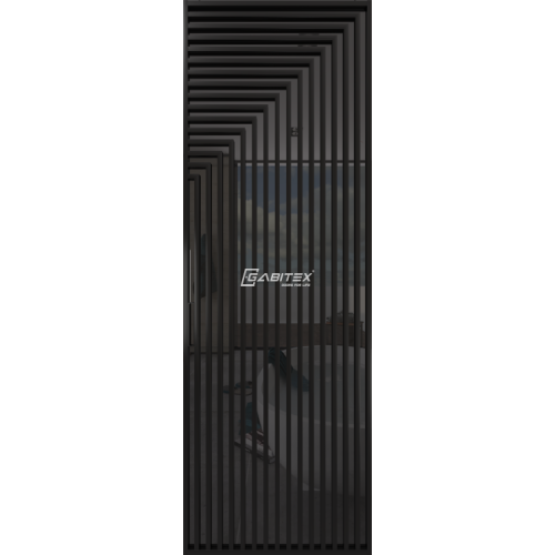 Дверь алюминиевая GABITEX 30 GREY│BLACK EDITION