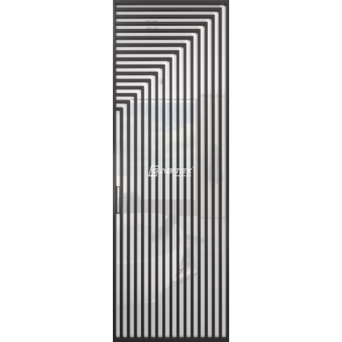 Дверь алюминиевая GABITEX 30 BIANCO│BLACK EDITION