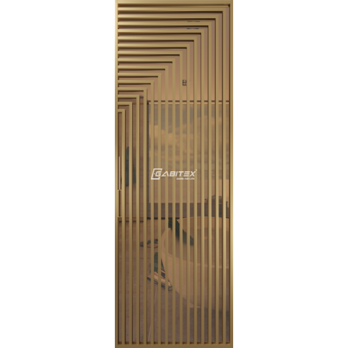 Дверь алюминиевая GABITEX 30 BRONZE│GOLD MATT