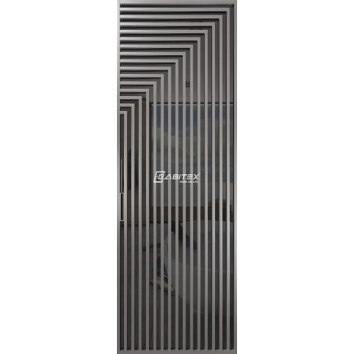 Дверь алюминиевая GABITEX 30 GREY│CHROME MATT