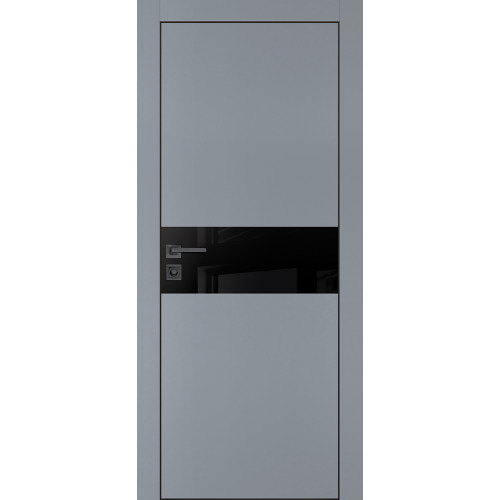 Дверь Profilo Porte PX-3 черная кромка Серый матовый купить