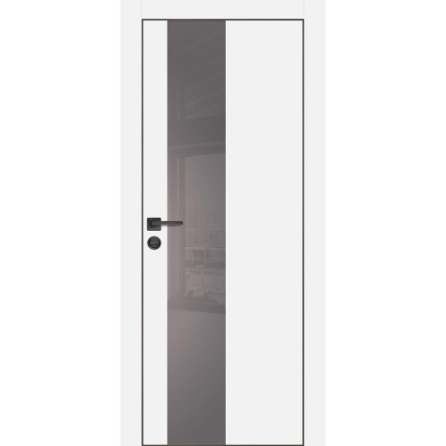 Дверь Profilo Porte PX-6 черная кромка Белый матовый купить