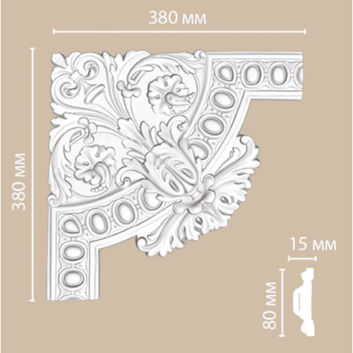 Молдинг с угловыми элементами Decomaster 98703-1